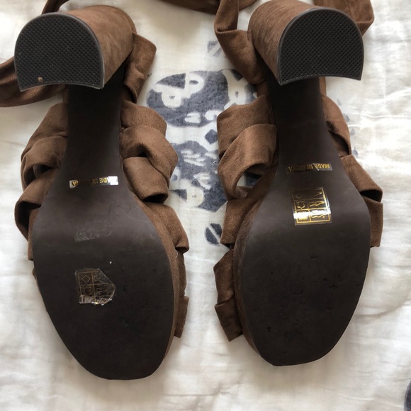 Jeffery Campbell Chablis Ankle Wrap Sandal Heels - Picture 5 of 6